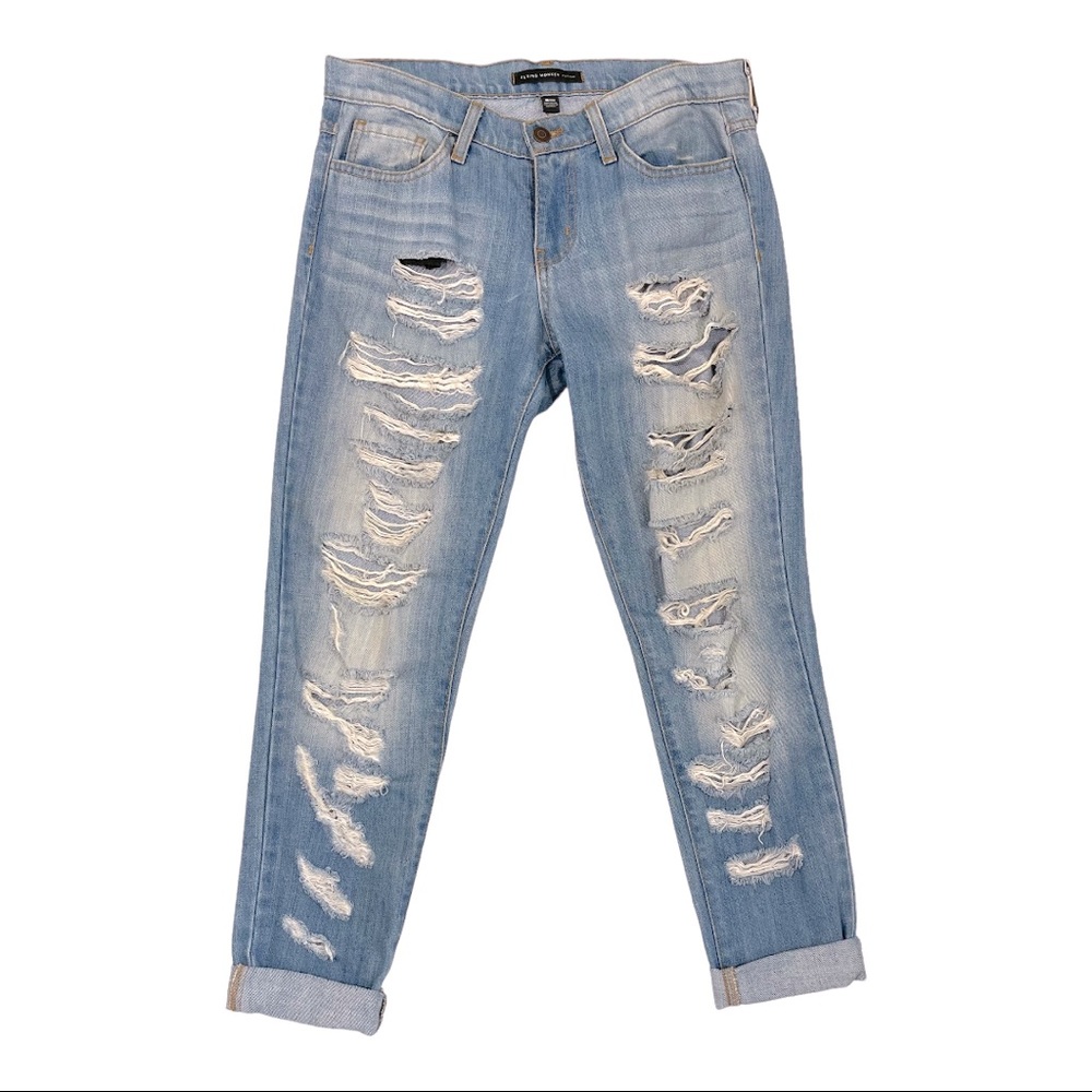 FLYING MONKEY Distressed Blue Jeans Pants